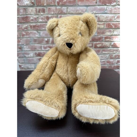 VTG NWT 1992 15" Classic Authentic Vermont Teddy Bear, Posable Vintage - Picture 1 of 12